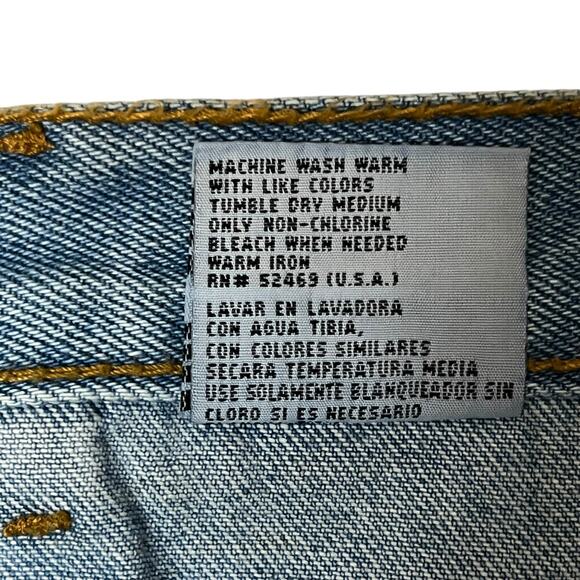 Vintage NO Boundaries High Waisted Denim Blue Jean Shorts Woman’s Size 11/12 - Picture 6 of 9